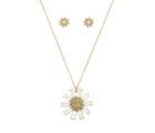 Betseyjohnson Bee Mine Daisy Earring And Necklace Set Yellow