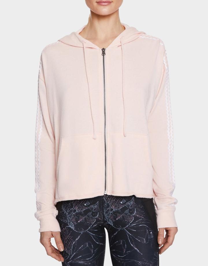 Betseyjohnson Zigzag Stripe Cutoff Jacket Peach