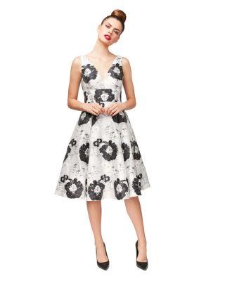 Steve Madden Perfectly Pretty Party Dress Black/white