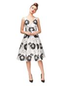 Steve Madden Perfectly Pretty Party Dress Black/white