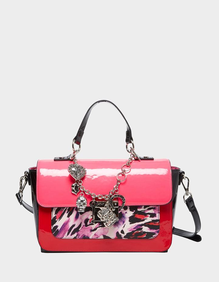Betseyjohnson Charmed Life Crossbody Satchel Purple Multi