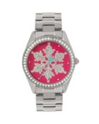 Steve Madden Snowflake Season Pink Watch Pink