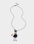 Betseyjohnson And Boo To You Witch Long Pendant Purple
