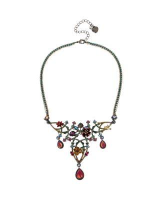 Steve Madden Surreal Forest Openwork Necklace Multi