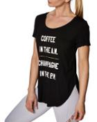 Steve Madden Coffee And Champagne Tee Black