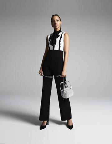 Betseyjohnson All The Trimmings Jumpsuit Black-white