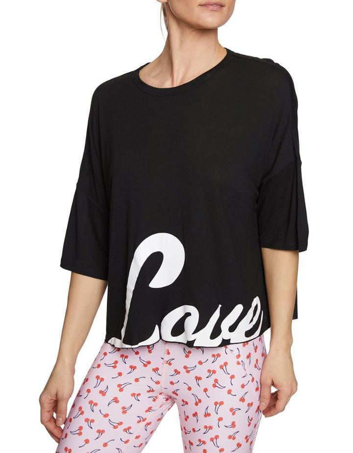 Betseyjohnson Big Love Crop Tee Black