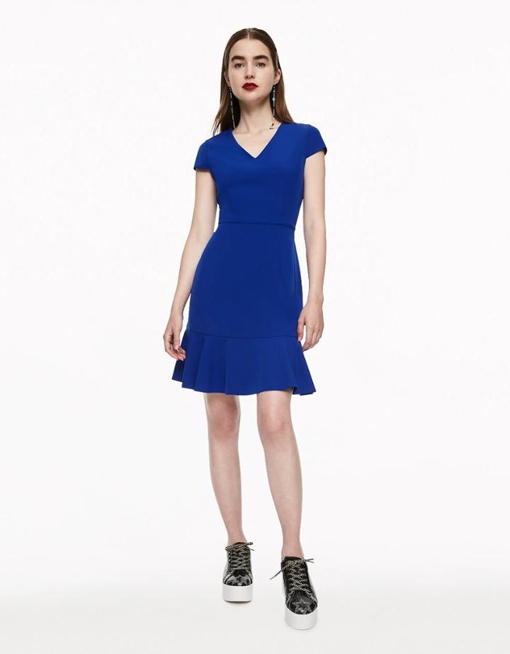 Betseyjohnson Ruffling It Up Dress Blue