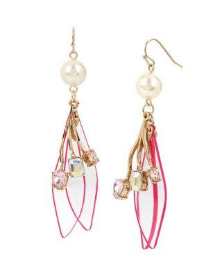 Steve Madden Buzz Off Shaky Drop Earrings Multi