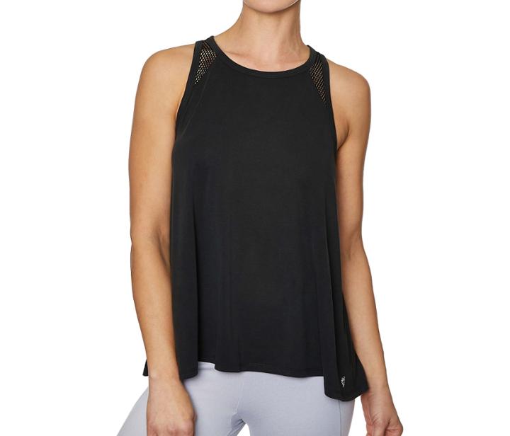 Betseyjohnson Cutout Mesh Racerback Tank Black