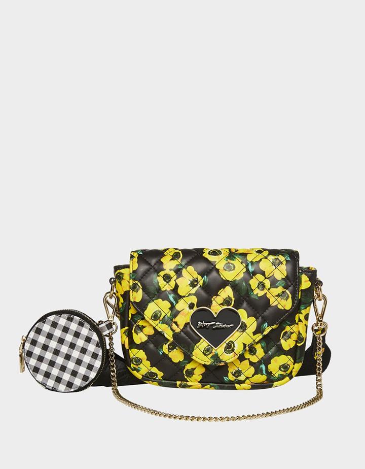 Betseyjohnson Fruity Florals Crossbody Yellow