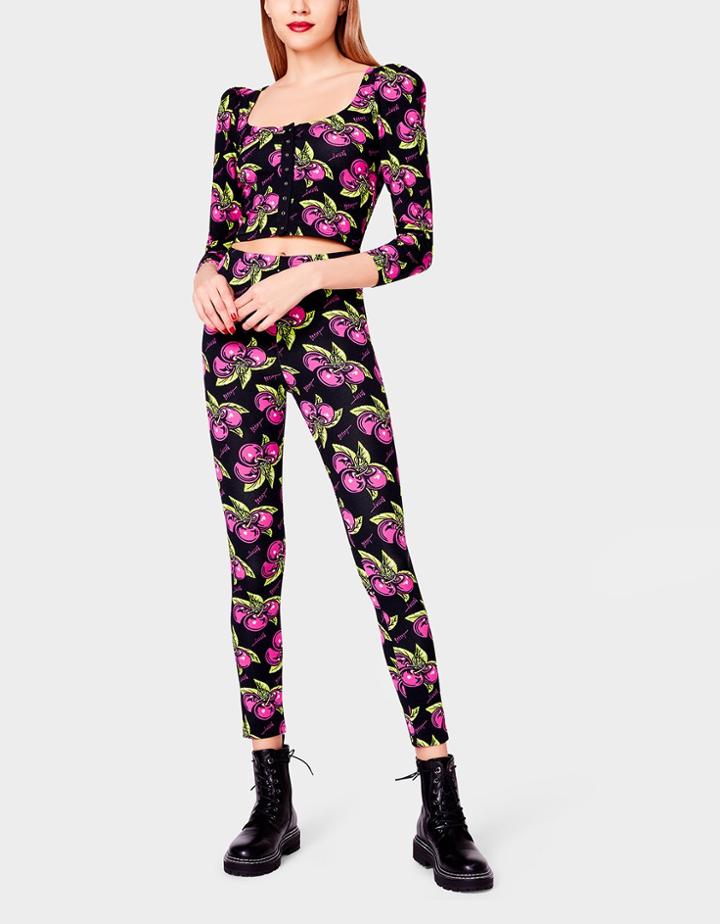 Betseyjohnson Betseys Vintage Inspired Legging Cherry