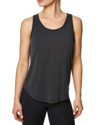 Steve Madden Criss Cross Open Back Tank Moss Multi