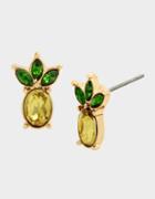 Betseyjohnson Forbidden Fruit Pineapple Studs Yellow