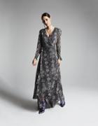 Betseyjohnson Slithering Mesh Maxi Dress Grey