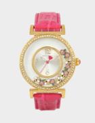 Betseyjohnson Shaky Bees And Flowers Watch Pink