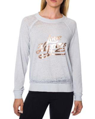 Steve Madden Love Happens Boxy Tee Grey