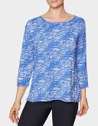 Betseyjohnson Raw Edge Fit And Flare Tee Blue
