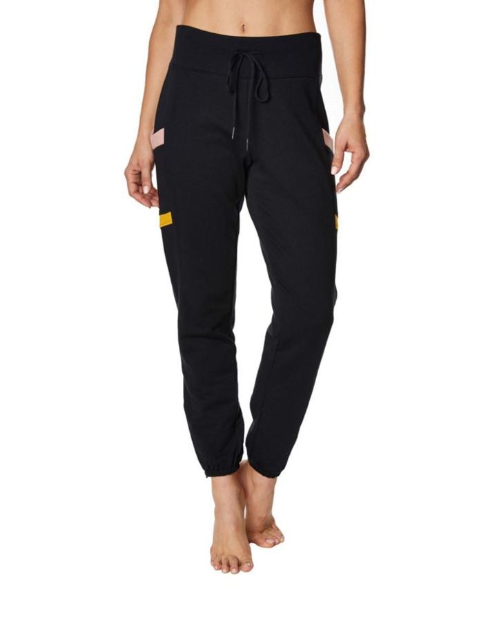 Betseyjohnson Chevron Colorblock Sweatpant Black