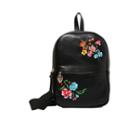 Betseyjohnson Sling Shot Floral Backpack Black