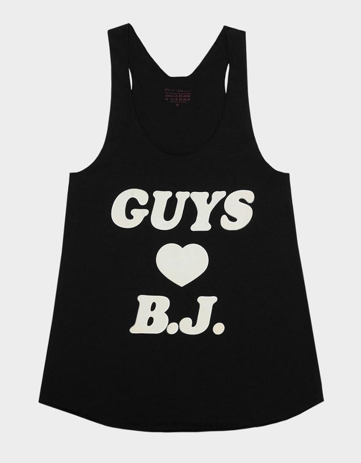 Betseyjohnson Exclusive Guys Heart Bj Tank Black
