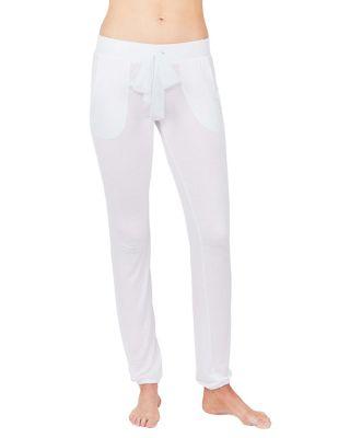 Steve Madden Kiss The Bride French Terry Pant White