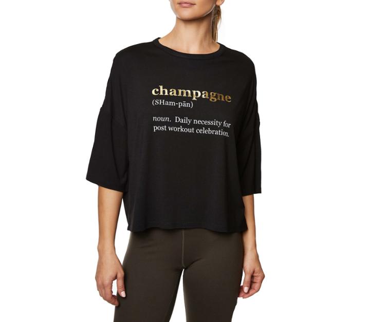Betseyjohnson Champagne Daily Boxy Tee Black