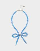 Betseyjohnson Mesh Bow Teal Necklace Teal