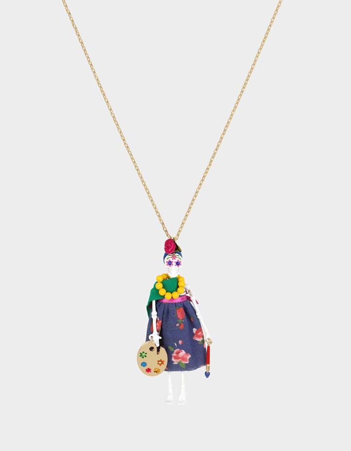 Betseyjohnson Betseyvilla Skeleton Doll Pendant Multi