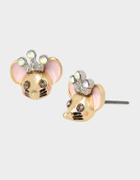 Betseyjohnson Holiday Whimsy Mouse Studs Pink