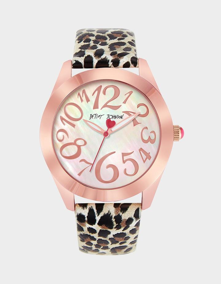 Betseyjohnson Wild Betsey Watch Leopard