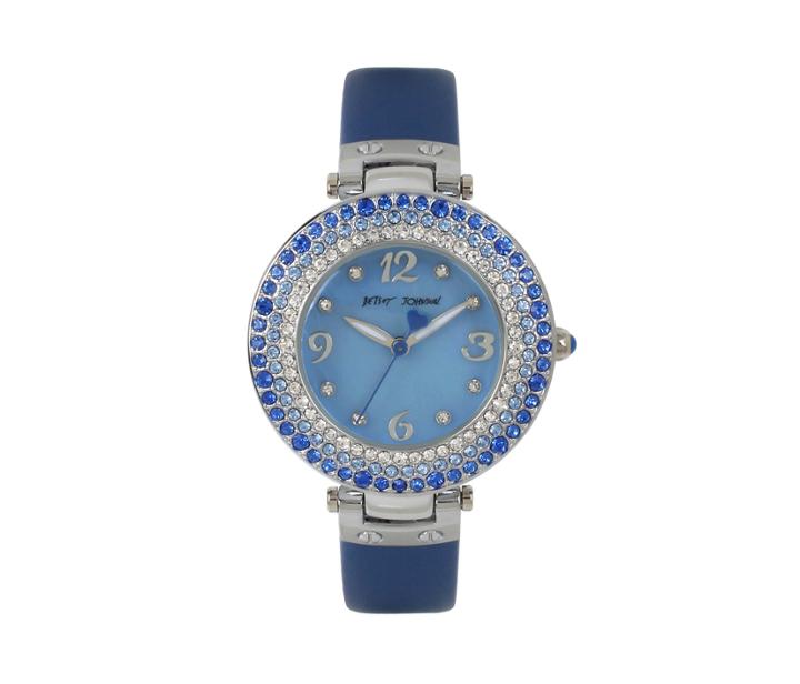 Betseyjohnson Crystal Rings Blue Watch Blue
