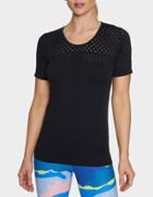 Betseyjohnson Mesh Blocked Seamless Tee Black