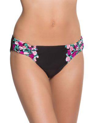Steve Madden Ballerina Rose Hipster Bottom Black Multi