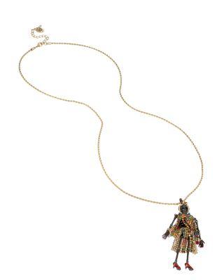 Steve Madden All Hallows Skeleton Pendant Multi