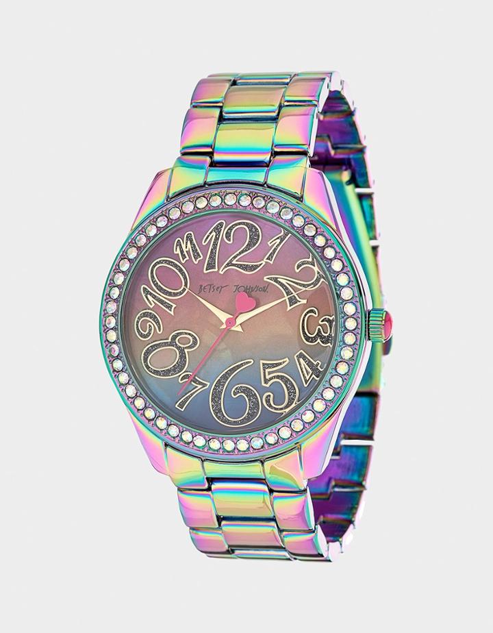 Betseyjohnson Betsey Time Psychedelic Watch Multi
