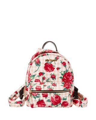 Steve Madden Gingham Style Backpack Pink