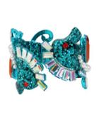 Steve Madden Crabby Couture Seahorse Statement Bangle Blue