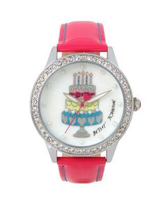 Steve Madden Happy Birthday To Me Watch Pink