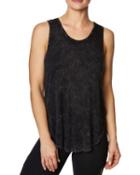 Steve Madden Low Back Tank With Criss Cross Straps Black