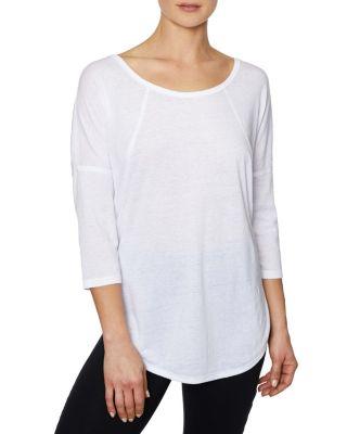 Steve Madden Acid Wash Criss Cross Pullover Pink