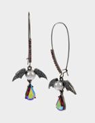 Betseyjohnson And Boo To You Bat Earrings Black