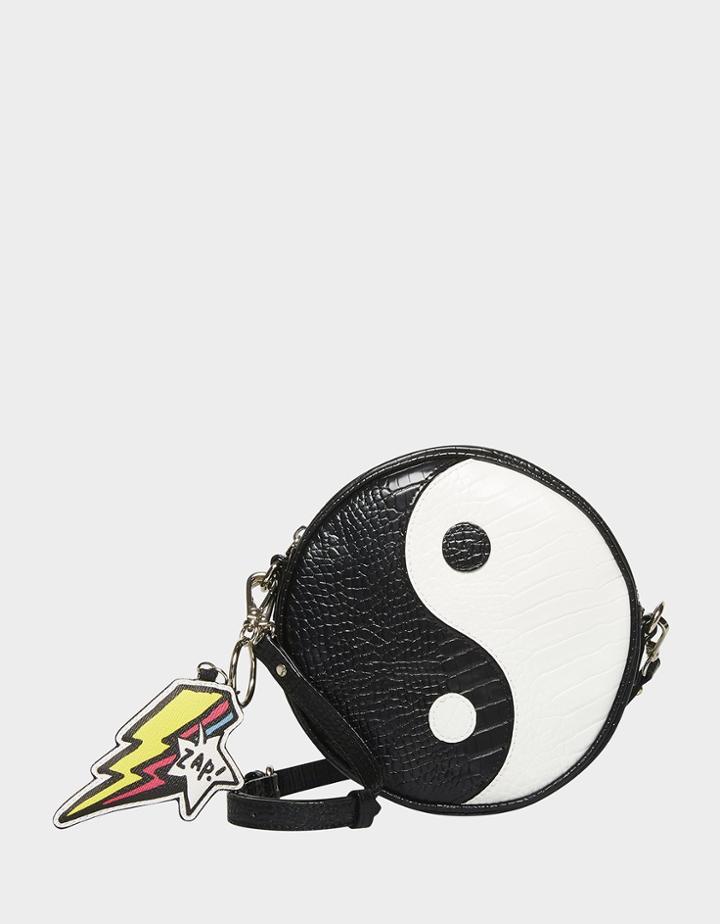 Betseyjohnson Yin And Yang Crossbody Black-white