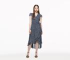 Betseyjohnson Constellation Tiered Wrap Dress Black