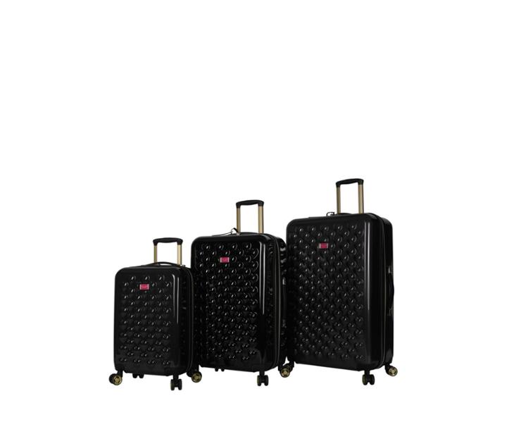 Betseyjohnson Heart To Heart Black Spinner 3 Piece Set Black