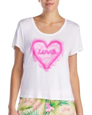 Steve Madden Tropical Vibes Graphic Tee Blue