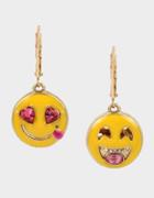 Betseyjohnson Snack Attack Smile Drop Earrings Yellow