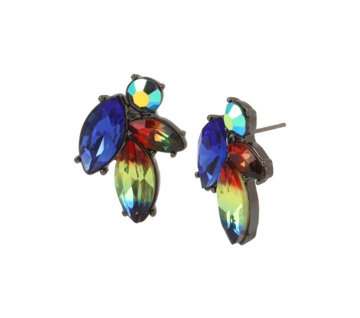 Betseyjohnson Shake It Off Cluster Stud Earrings Multi