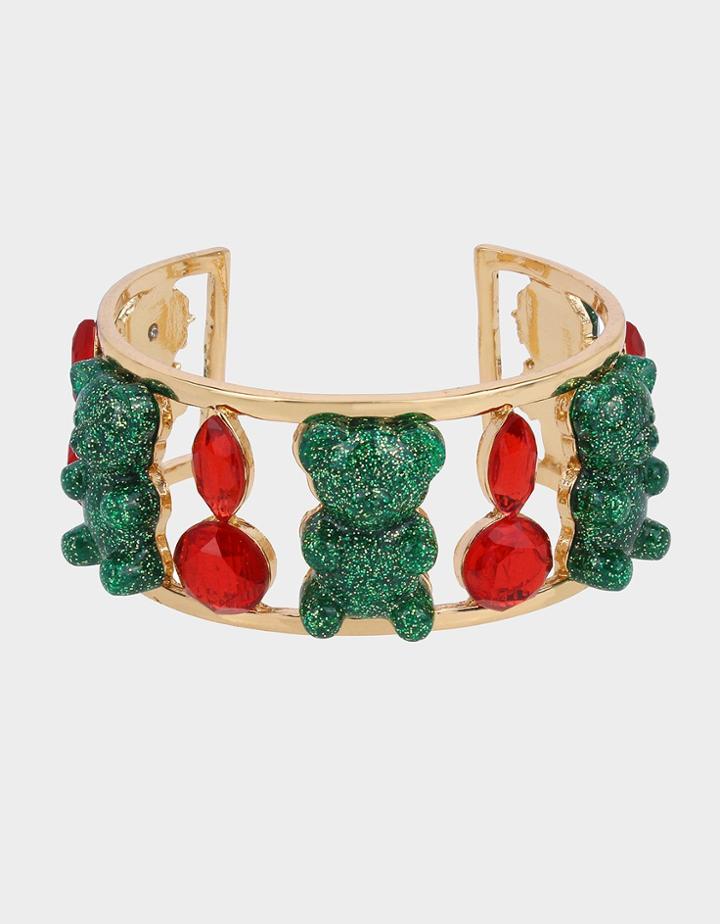 Betseyjohnson Holiday Gummy Bear Cuff Multi