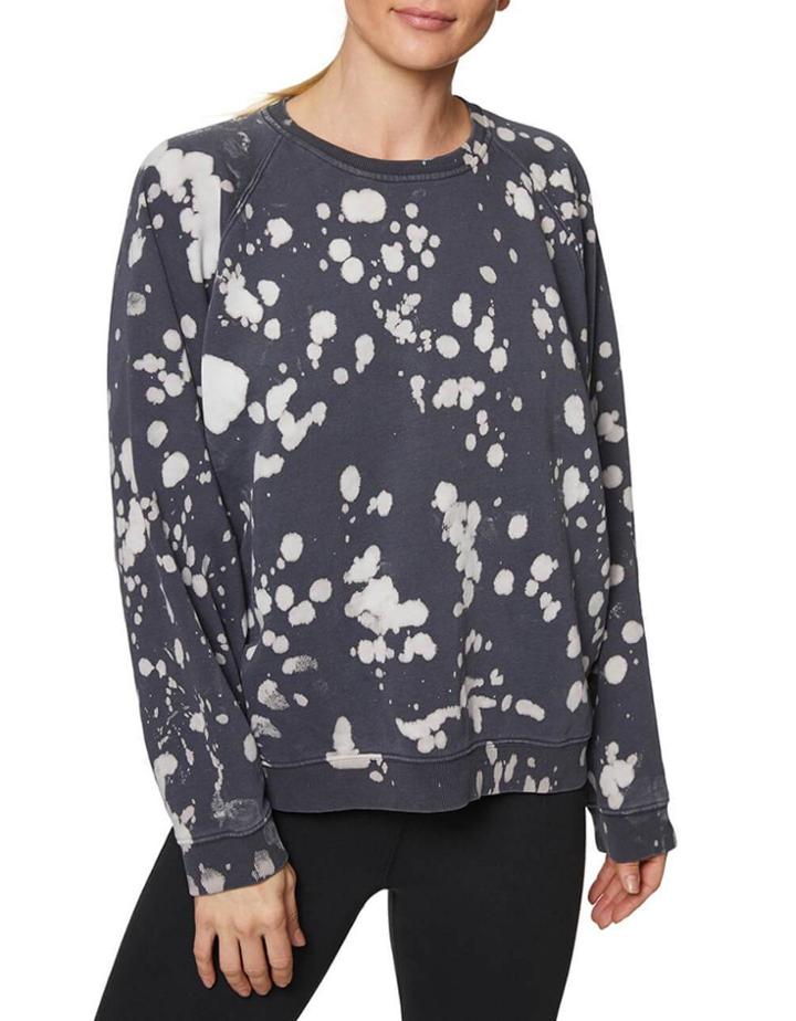 Betseyjohnson Bleach Splatter Oversized Sweatshirt Black